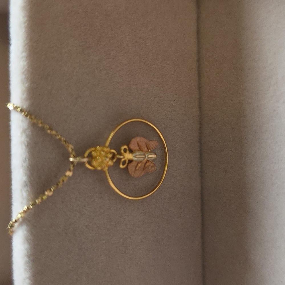 Vintage Gold Butterfly Necklace
